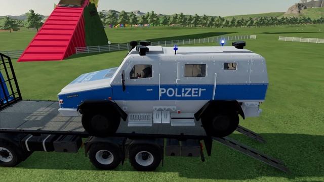 LOAD & TRANSPORT AMBULANCE,POLICE CAR,FIRE DEPARTMENT-Farming Simulator 22 смотреть онлайн