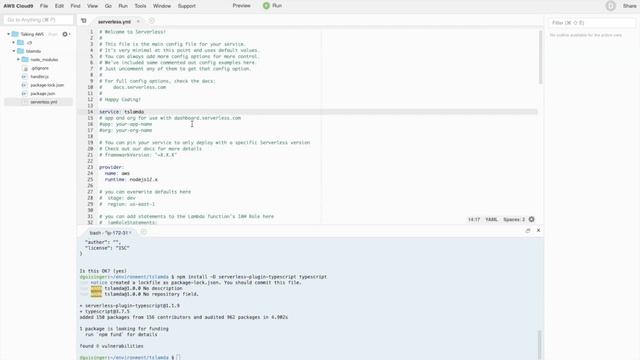 Tutorial - Using Typescript with AWS Lambda смотреть онлайн