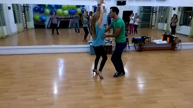 Bachata Class with our colleagues смотреть онлайн