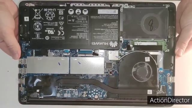 Ноутбук Huawei Matebook D 15 Mrc-w10 разборка, добавление оперативной памяти RAM