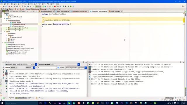 Daily Repeating Local Notification In Android смотреть онлайн
