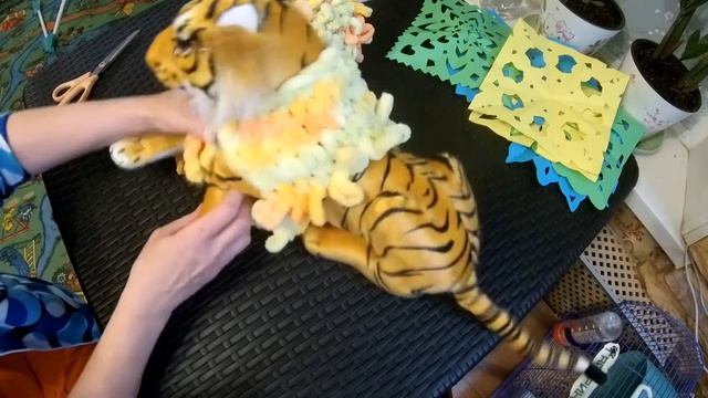 Кофта для кошечки или собачки из ализе пуффи ( 1 часть ) смотреть онлайн