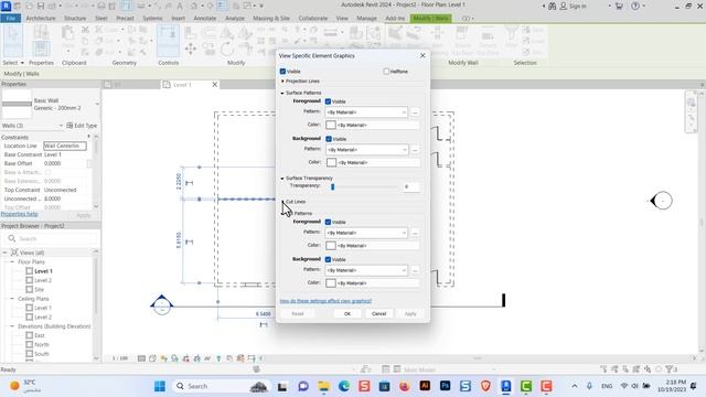 Revit 2024| تغيير انواع خطوط الرسم للحوائط في الريفيت المعماري смотреть онлайн