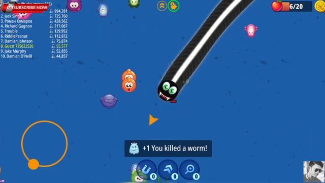 Worms zone io Hungry Snake Hungry Snake Best Gameplay WormsZone.Io Hungry Snake 2022 смотреть онлайн