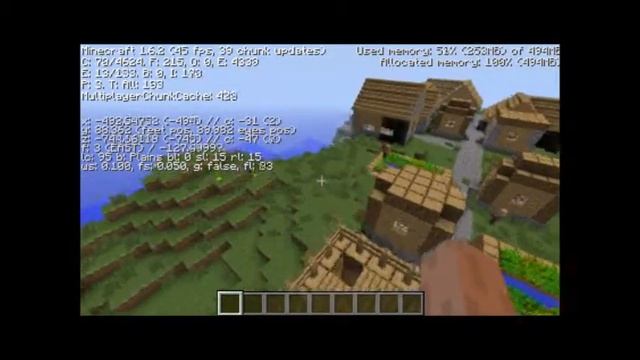Minecraft stronghold seed 1.6.4 - BEST SEED! Exposed dungeon next to village смотреть онлайн