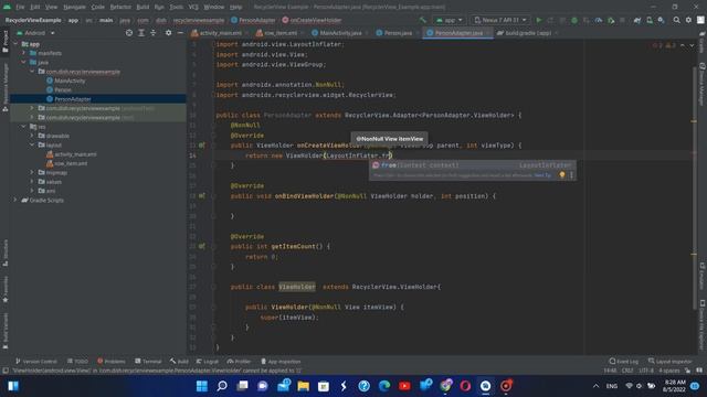 Create RecyclerView with onClickListener in Android Studio - JAVA Example смотреть онлайн