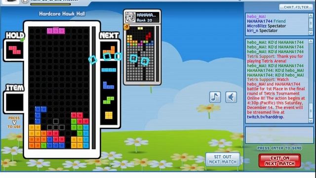 Tetris Tournament Online 3 Grand Final HAHAHA1744 vs hebo_MAI смотреть онлайн