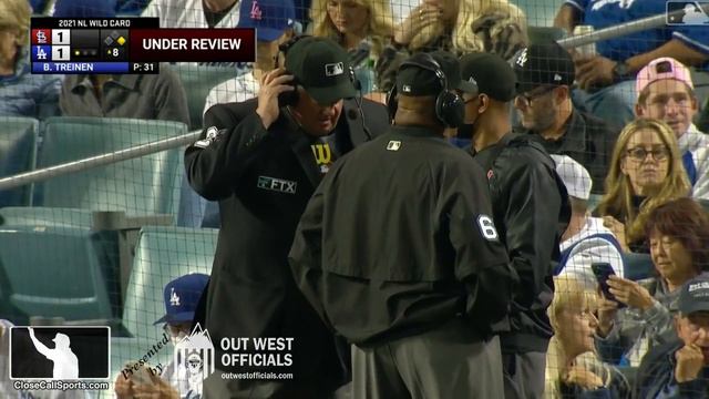 Ask the UEFL - Replay Review's Safe Call on St Louis Runner's Base Touch During NL Wild Card Game смотреть онлайн