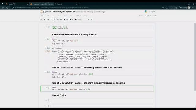 Faster Ways to Import CSV File in Python смотреть онлайн