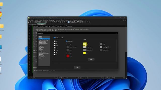 Notepad ++: How To Enable Dark Mode смотреть онлайн