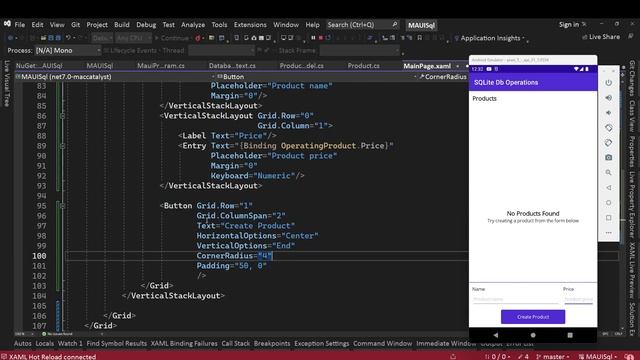 Connect a .NET MAUI App to SQLite Database Step by Step Project Part 2 by Abhay Prince смотреть онлайн