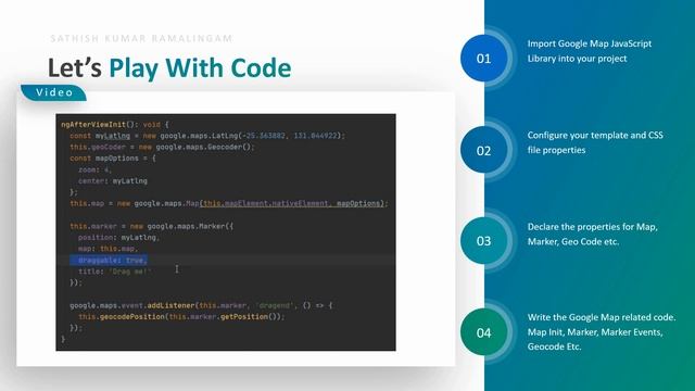 Ionic 5 Google Map Draggable Marker | Source code Available смотреть онлайн