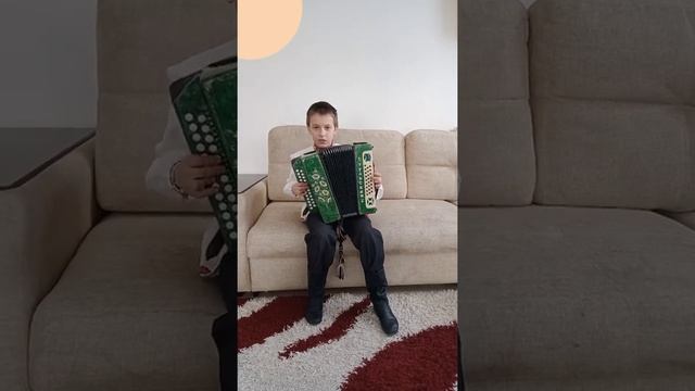 "Чижик" и "Камаринская" мальчик играет на гармони. смотреть онлайн