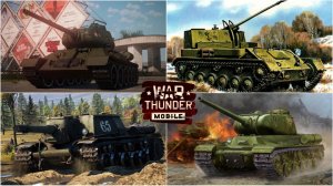 War Thunder Mobile | СССР ранг 3: Взвод Т-34 (Д-5Т). Оружие Победы!