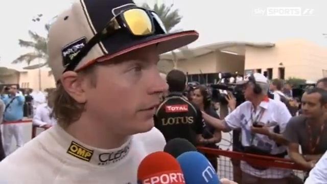 Kimi Raikkonen interview after 2nd place in Bahrain 2012 смотреть онлайн