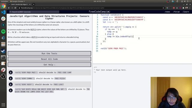 Caesars Cipher | Free Code Camp смотреть онлайн