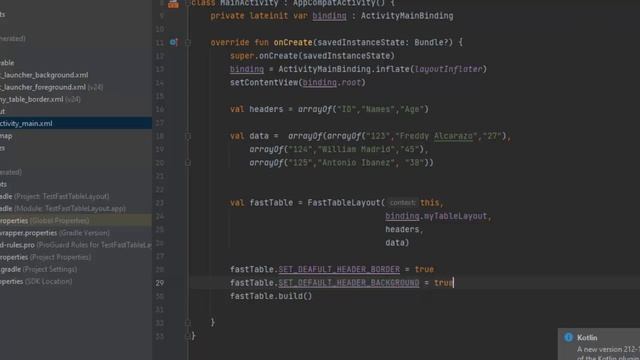 Libreria para crear Tablas en Android de una manera rapida смотреть онлайн