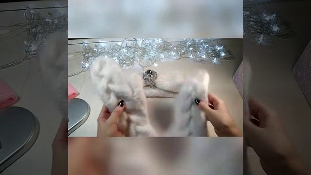 Варежки и повязка из мохера смотреть онлайн