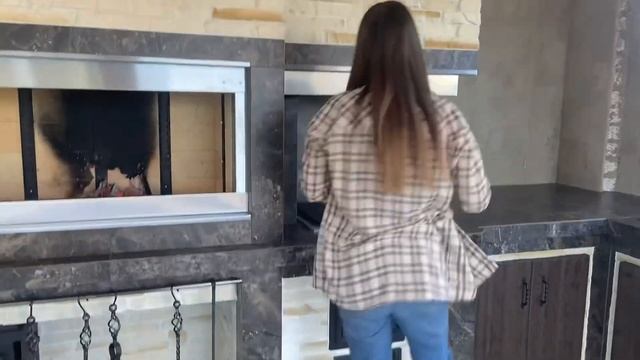 Барбекю зона с большой рабочей поверхностью в Солнечногорске смотреть онлайн