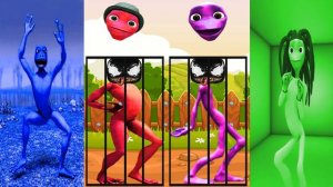 dance challenge dame tu cosita vs patila vs me kemaste 👽 Alien Green dance challenge 👽
