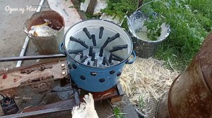 Перосъемная машина своими руками и недорого.