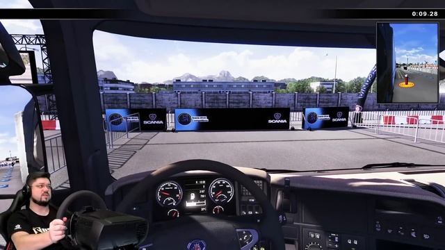 И КАК Я ДОЛЖЕН СЮДА ЗАЕХАТЬ НА ФУРЕ? SCANIA TRUCK DRIVING SIMULATOR смотреть онлайн