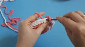 Смена цвета нити при вязание плюшевой пряжей. Амигуруми.