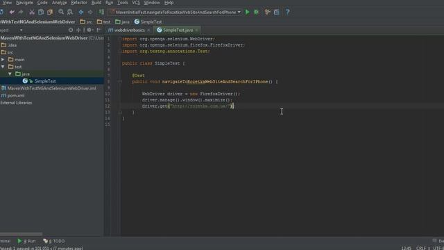 QA Automation: Урок #2 Пишем тест с webdriver смотреть онлайн