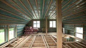 Рациональный каркасный дом с мансардой площадью 140 м2