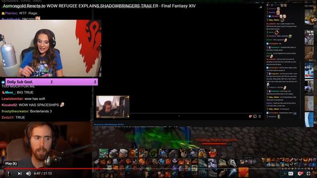 Asmongold Reacting to Scottzone Comparing FFXIV Shadowbringers Trailer to WoW: Reaction! смотреть онлайн