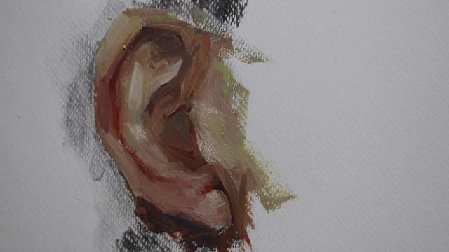 How to paint ears , oil sketch tips #29 смотреть онлайн