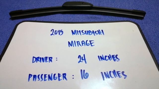 ? ? 2015 Mitsubishi Mirage Wiper Blade Replacement Size ? смотреть онлайн