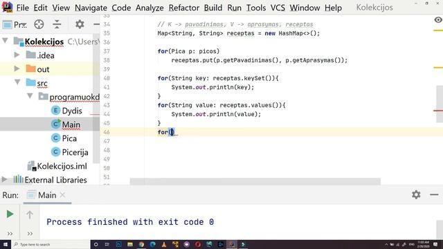 Programavimo kalba Java #7.1 Map itnerfeisas ir HashMap klasė смотреть онлайн