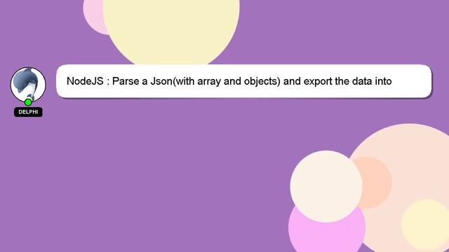 NodeJS : Parse a Json(with array and objects) and export the data into Excel file in Node.js смотреть онлайн