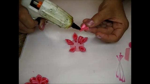 Канзаши ,Атласная лента, Мастер класс, Для начинающих!!! смотреть онлайн