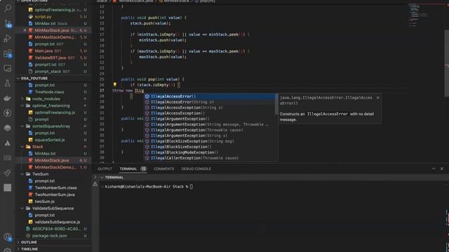 Mastering Data Structures: Min-Max Stack Explained with Java | Learn DSA from Scratch смотреть онлайн