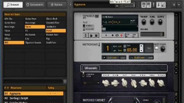 Gate в Guitar Rig (как убрать фон) смотреть онлайн