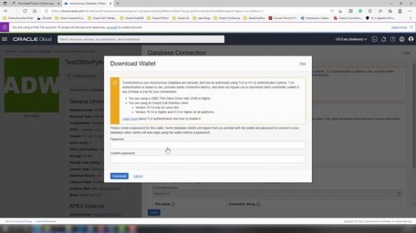 Video 5: Install python-oracledb on Windows & connect to Oracle Autonomous Database in Oracle Cloud