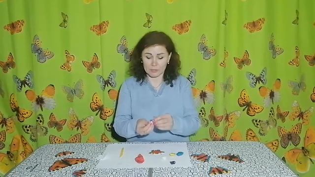 Аппликация из пластилина «Бабочки». Голикова О.Н., инструктор по труду смотреть онлайн