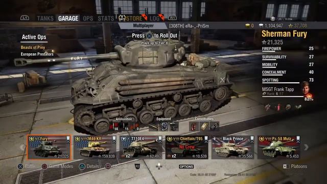 World of Tanks - Sherman Fury Quick Review смотреть онлайн