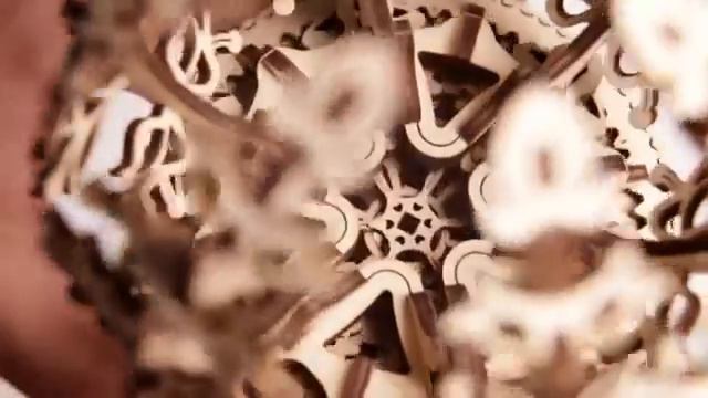 3D пазл Цветок из дерева от UGEARS смотреть онлайн