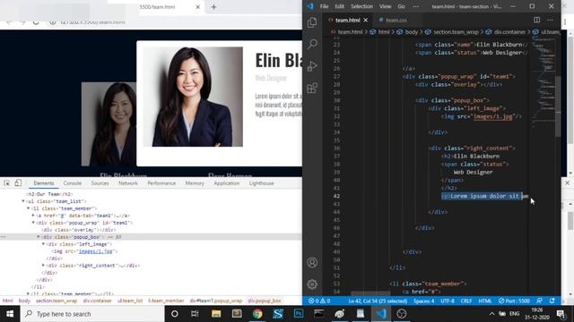 Responsive Popup using HTML and CSS & jQuery | Team Section Popup смотреть онлайн