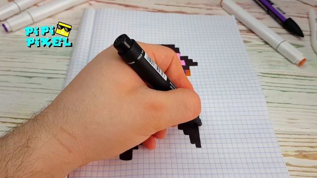 МОРТИС из ИГРЫ BRAWL STARS РИСУНКИ ПО КЛЕТОЧКАМ - PIXEL ART смотреть онлайн