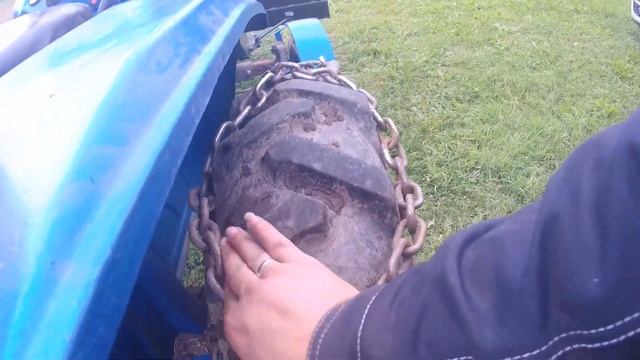 Цепи на минитрактор, кардан и скамейка. смотреть онлайн