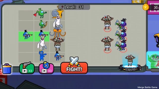 MERGE WAR: MONSTER FIGHT - Merge Rainbow Friend Monster ☆ Battle Simulator Gameplay Part 2 смотреть онлайн