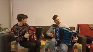 Барыня в две гармони. Илья Хватков и Михаил Паникаровский