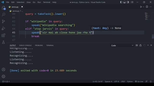 Advance Iron Man Jarvis A.I Using Basic Python In Hindi | Python Project For Beginners смотреть онлайн