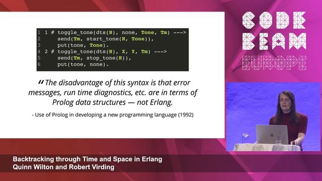Backtracking through Time and Space in Erlang | Quinn Wilton & Robert Virding | Code BEAM Europe 2 смотреть онлайн