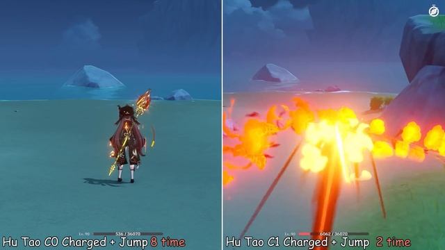 Hu Tao C0 vs Hu Tao C1 смотреть онлайн