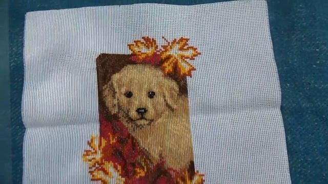 Вышивка крестом: Золотой щенок смотреть онлайн